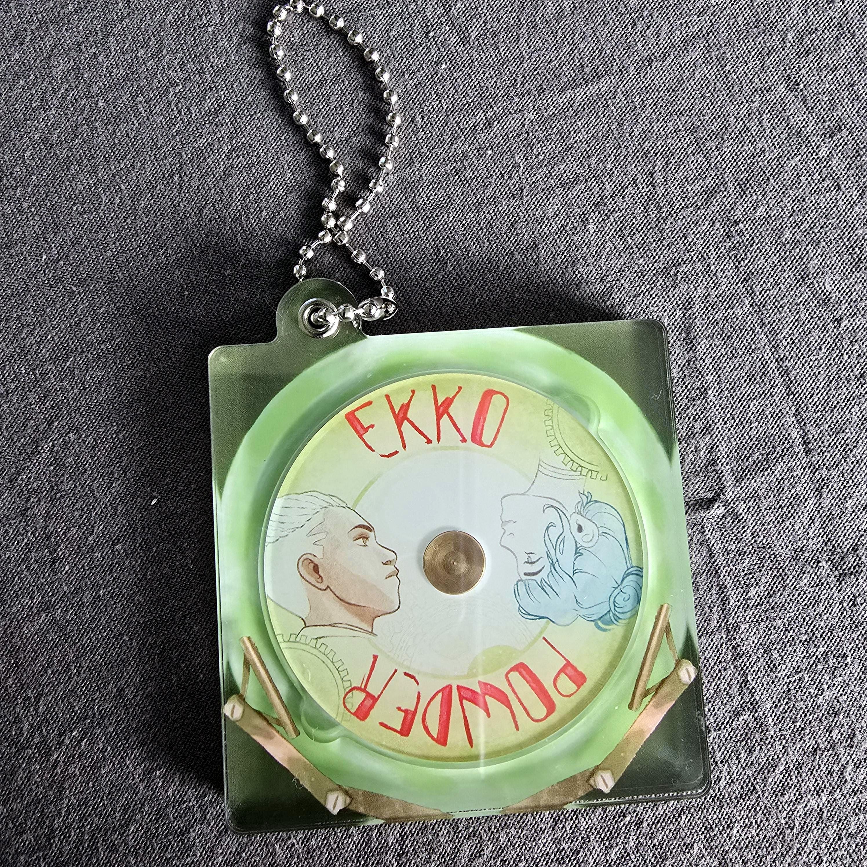 Powder Key Chain Ekko and Powder Record Keychain - Etsy