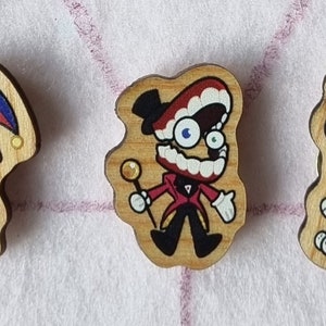 Digital Circus Wooden Pins