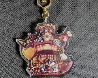cham♡様　オーダーページ　7/8 Hazbin Hotel Tamagotchi - Openable Shaker Keychain Charm - Etsy