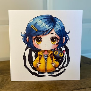 Coraline Inspired - blanco wenskaart - Anima