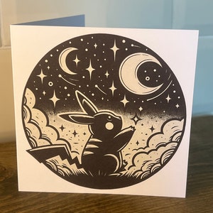 Pikachu - Carte de voeux vierge
