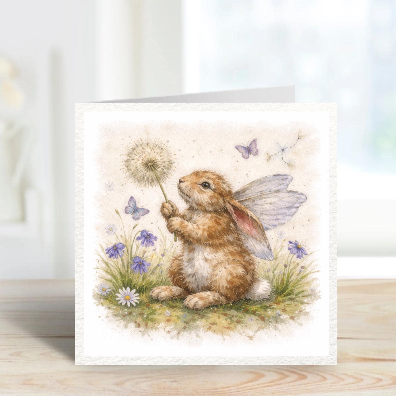 Fairy Rabbit Card Watercolour | Magical Bunny Card | Thinking of You ...