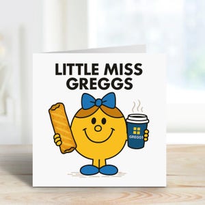 Greggs Greeting Card | Funny Sausage Roll Lover Birthday Card | Quirky Greggs Gift | Humour Foodie Card for Him or Her