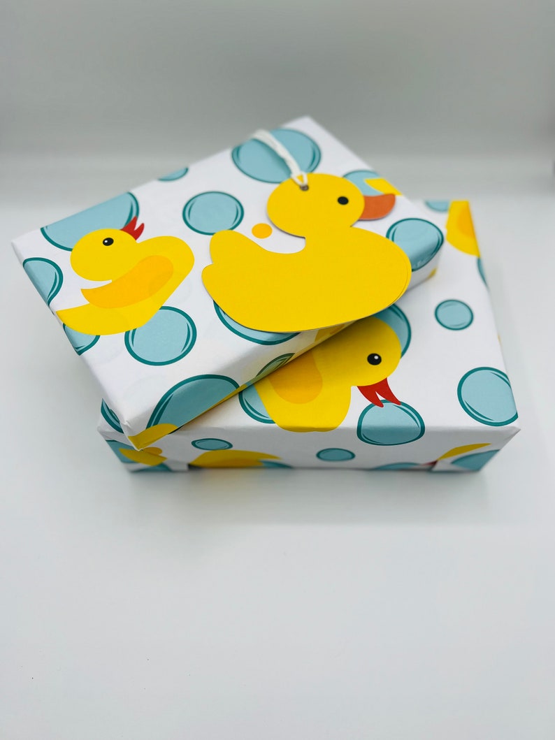 A3 Rubber Duck Wrapping Paper Fun and Funky Etsy