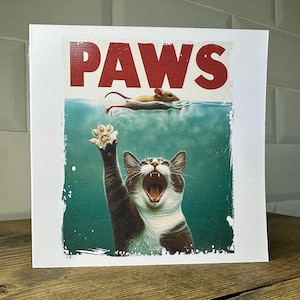 Paws - Amoureux des chats - Carte de voeux vierge