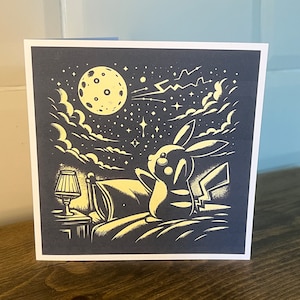 Pikachu - Carte de voeux vierge