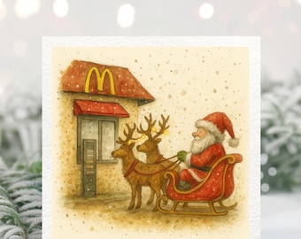 Christmas Quirky Boy Card: Add Your Text + Name, Inside Message, 5