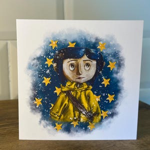 Inspiré de Coraline - carte de voeux vierge