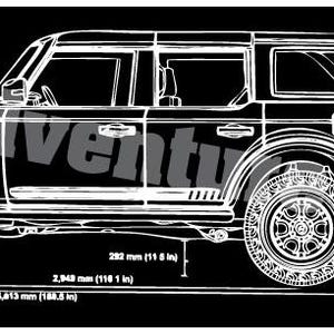 Two piece Visor Data Plates for Bronco