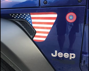 3D Captain America Jeep Badge