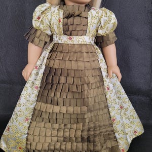 18 Inch Doll Netherfield Regency Inspired Evening Gown