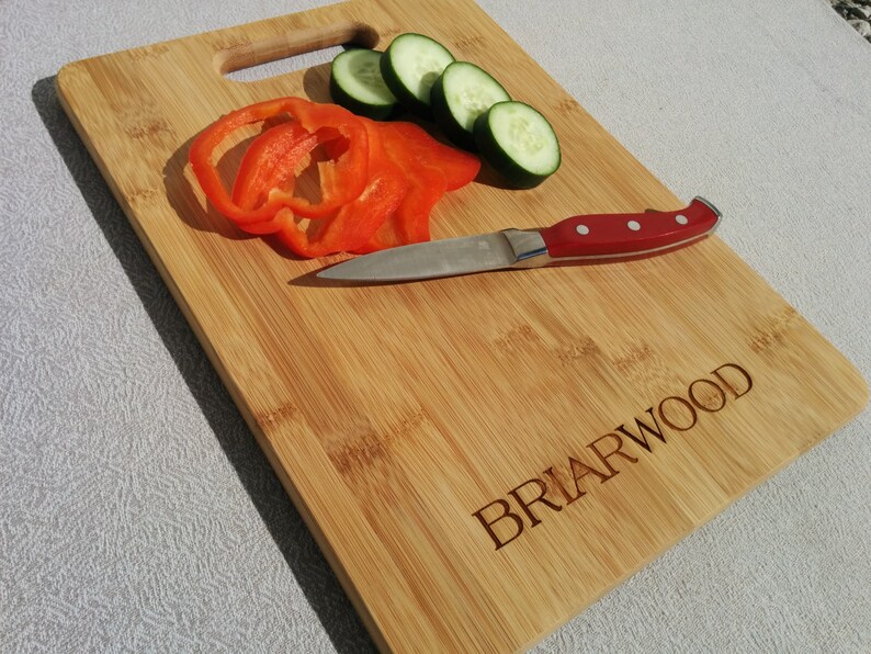 1 1/2 x 8.75 Bamboo Paddle Shape Cutting Board Etsy