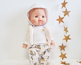 Minikane doll outfit 34cm handmade double gauze customizable gift
