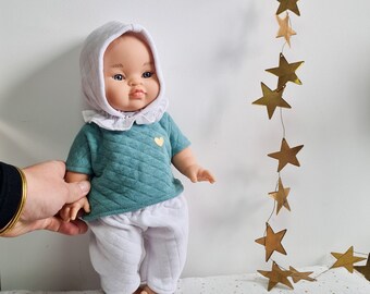 34cm Minikane doll clothing set customizable gift