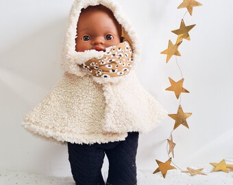 Coat and snood for 34cm doll