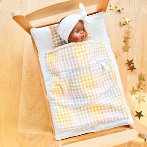 Blanket and Pillow personalized gift minikane doll 34cm ikea bed image 1