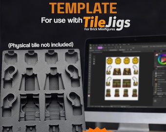 Digital Design Template for use with TileJigs Brick Figure Jig