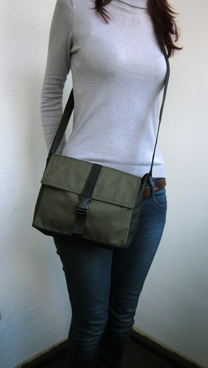 Khaki crossbody bag Small messenger bag Khaki cross body bag Etsy