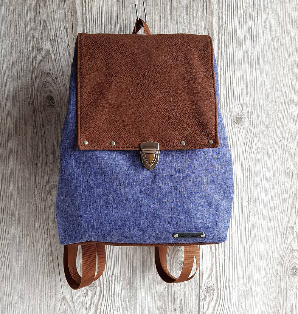 Mini Backpack Small Backpack Blue Backpack Purse Women Etsy