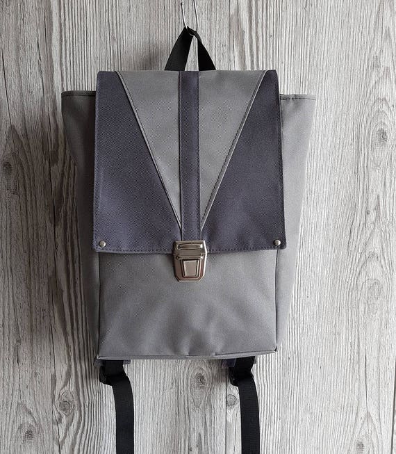 small grey backpack women's