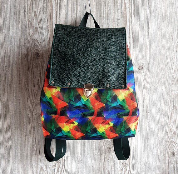 colorful mini backpack
