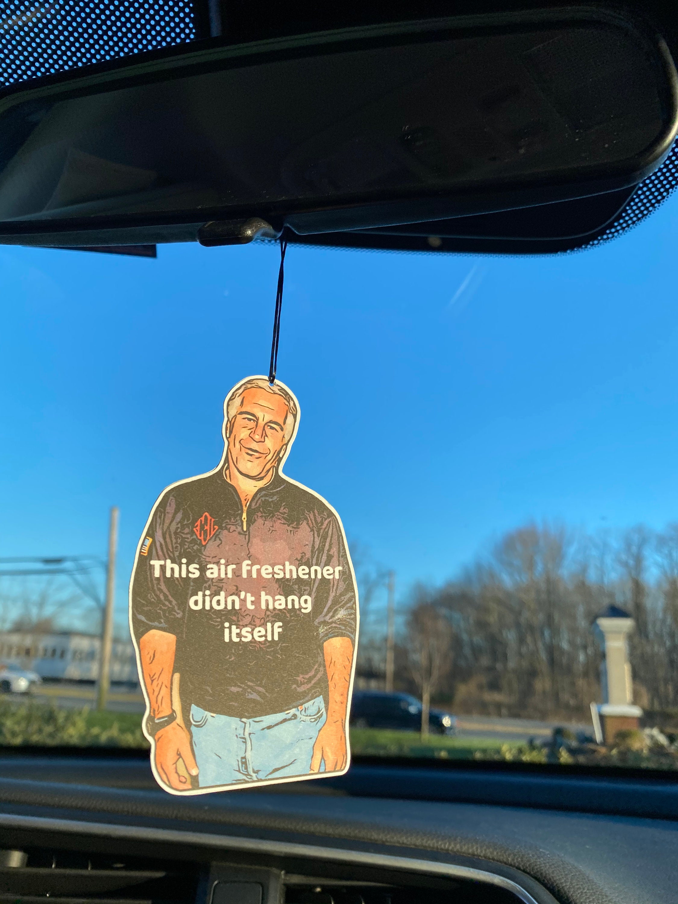 Jeffrey Epstein Car Air Freshener Etsy UK