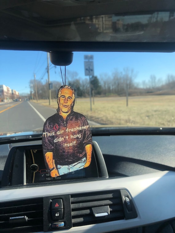 Jeffrey Epstein car air freshener Etsy