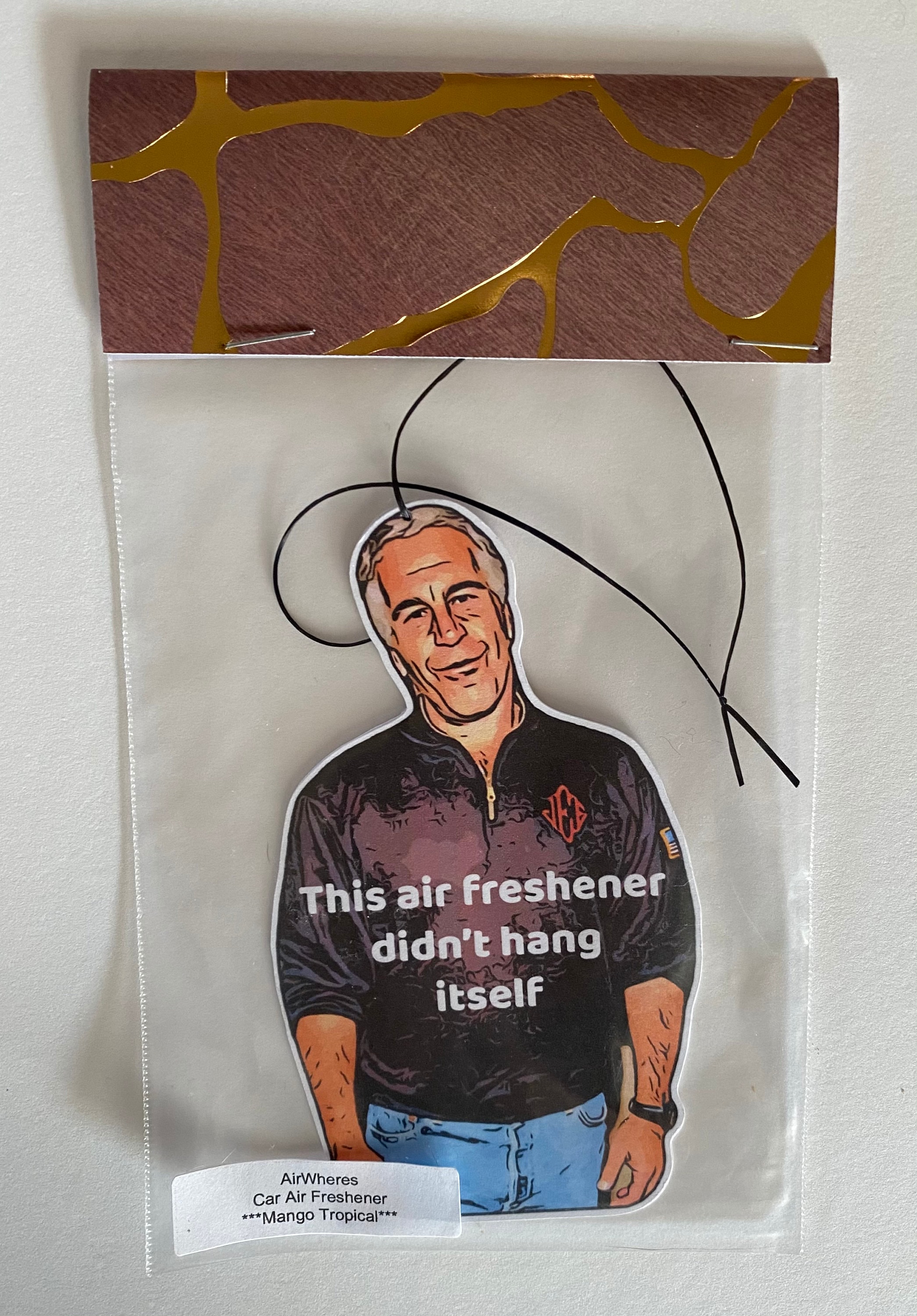 Jeffrey Epstein Car Air Freshener Etsy