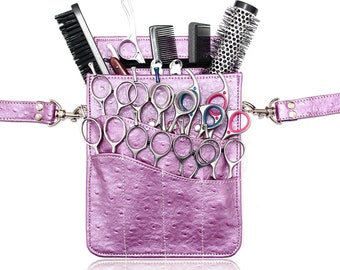 Hairdressing Tool Belt Scissor Pouch Shear Holster Waist Tool Belt  - Lilac Jazz