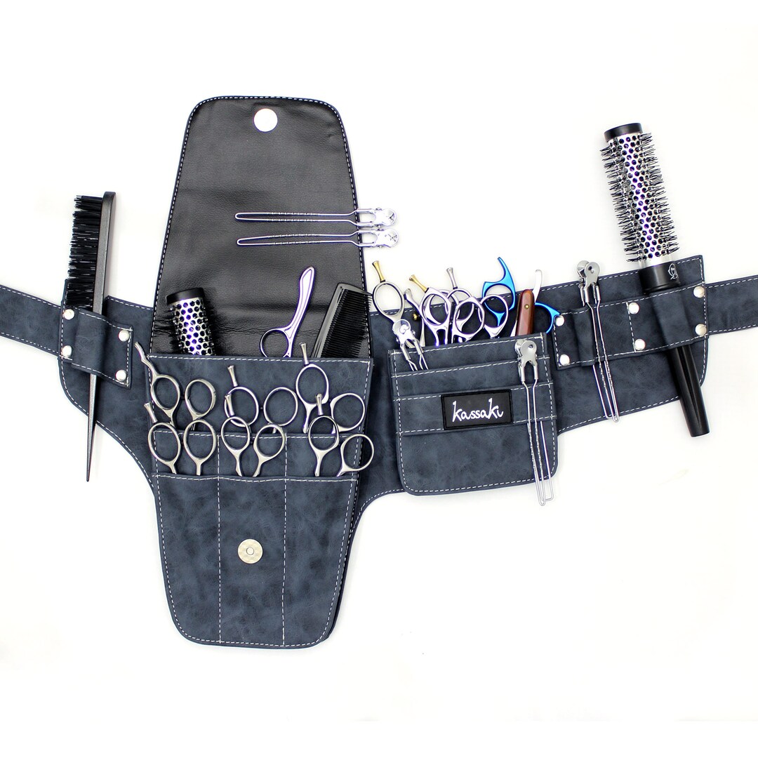Leather Hairdressing Scissors Tool Belt Bag Shear Hip Holster