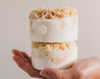 Milk + Honey Wool Sea Sponge Soap with Shea Butter