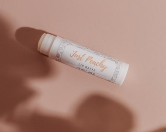 Just Peachy natural luxury lip balm