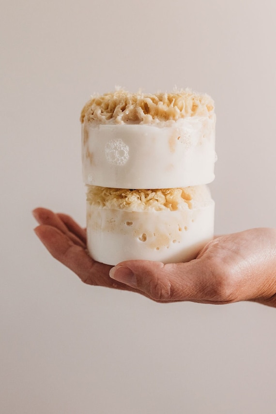 Seaside Escape Wool Sea Sponge Shea Butter Soap