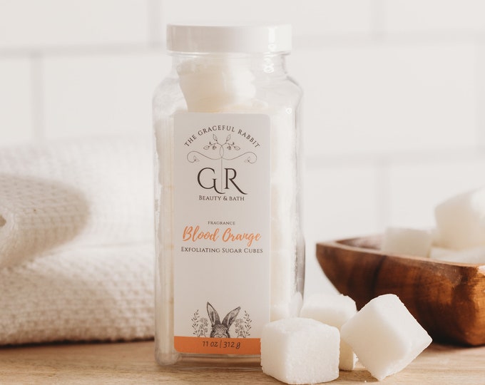 Blood Orange exfoliating body sugar cubes