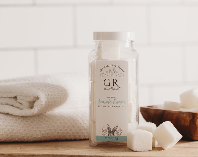 Seaside Escape exfoliating body sugar cubes