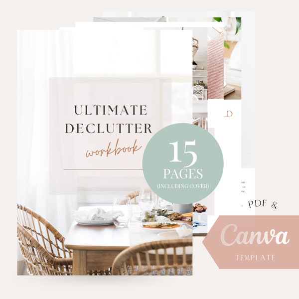 Ultimate Declutter Workbook - Canva Template