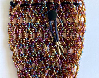 Handmade Tortoise Rainbow Beaded Dice Bag – TTRPG Gift