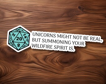 D20 Funny Saying Sticker | RPG Humor | Laptop & Water Bottle Decal