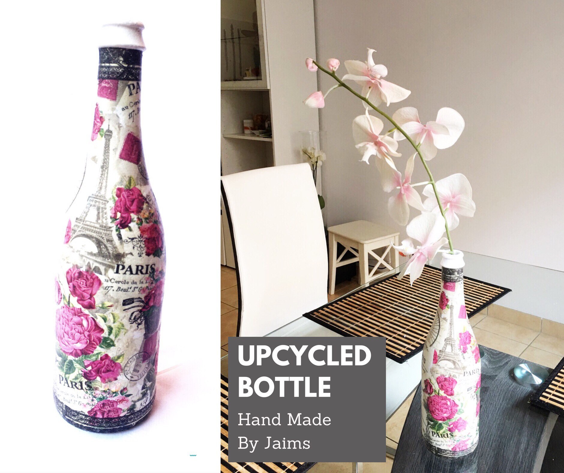 Bouteille de Vin Recyclée - Bouteille Vase Design Paris