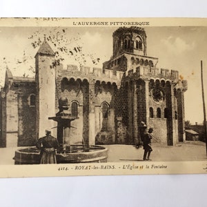 vintage Français Carte postale originale Antique Carte postale ancienne d’occasion Carte postale Royat les Bains Carte postale