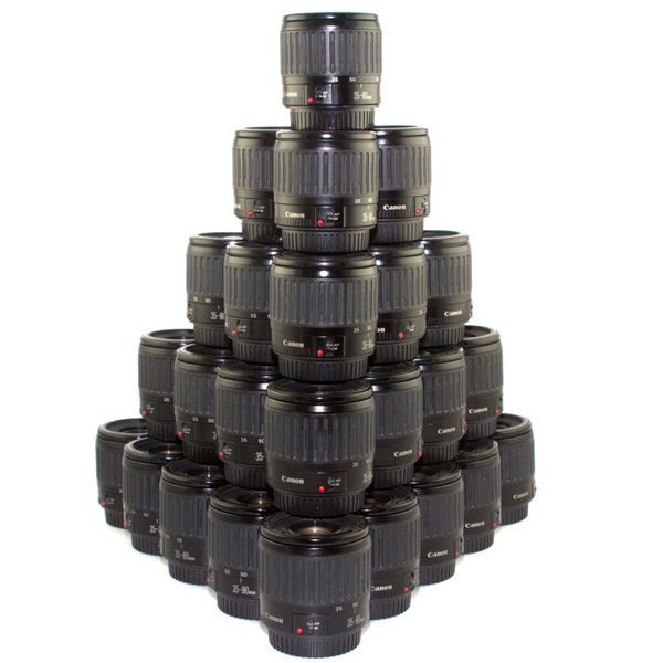 Canon Macro  Close Up Lens EF 35-80mm 1:1 lifesize magnification.  On crop sensor cameras, APS-C=60mm-130mm APS-H=50mm-100mm equivalents