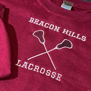 Maglione ricamato Beacon Hills Lacrosse (ispirato a Teen Wolf)