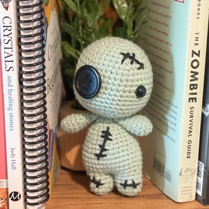 Voodoo Doll, Zombie Doll, Crochet Zombie, Amigurumi Zombie, Wicked Zombie, Zombie Plushie, Handmade Voodoo Doll, Goth Decor, Voodoo Plushie