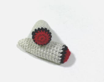 Crochet Cat Joint Toy with Catnip,  Catnip Stuffed Doobie, Fun Weed Themed Cat Play Toy Filled with Catnip