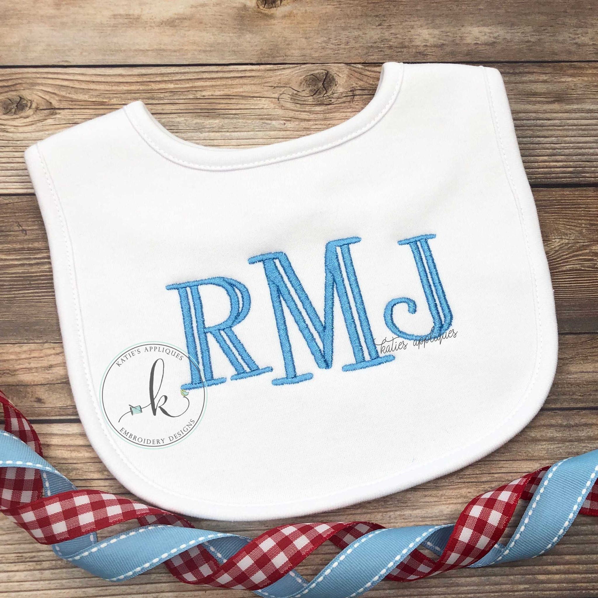 Monogram Baby Bib Monogram Baby Boy Set New Baby Gift Baby Etsy