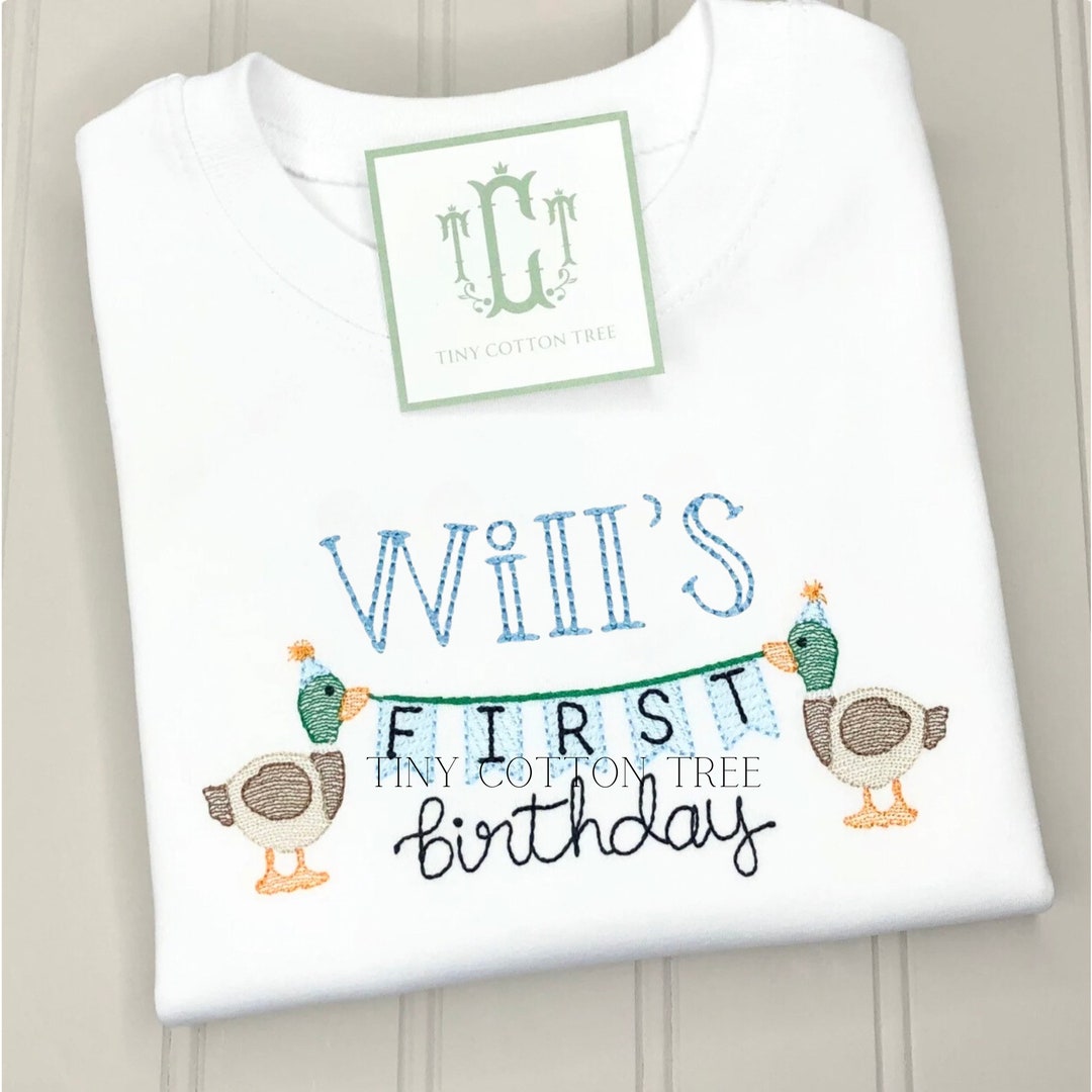 Mallard Ducks Shirt with Collar by Baby Club Chic