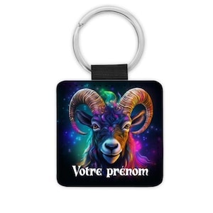 Porte clé zodiaque personnalisable, 12 signes, avec ou sans nom