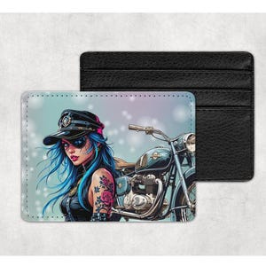 Porte-cartes, 7 modèles au choix, femme, rebelle, rock, femme puissante, punk, motarde, chanteuse, graffeuse