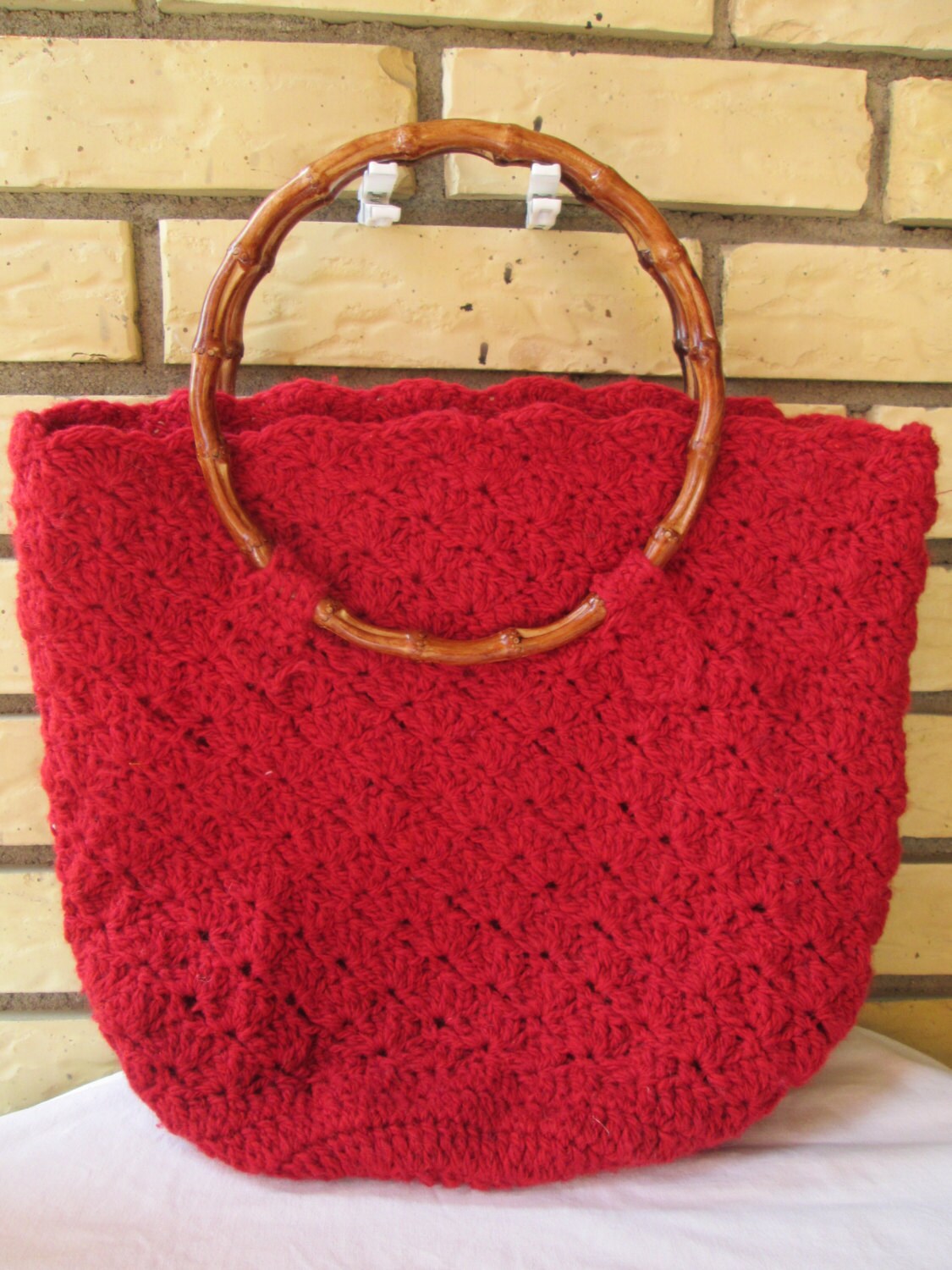 crocheted purses