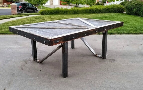 1950 S Barn Door Table Custom Made